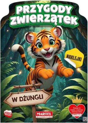 Jungle Animal Adventures Coloring Book with Stickers