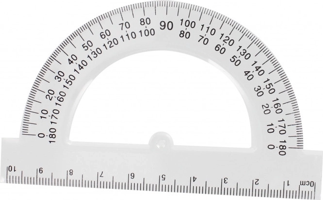 180° protractor for precise angle work