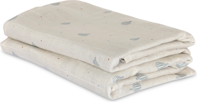 NUUROO Josefine muslin bamboo cloths air balloon dot (2 pcs)