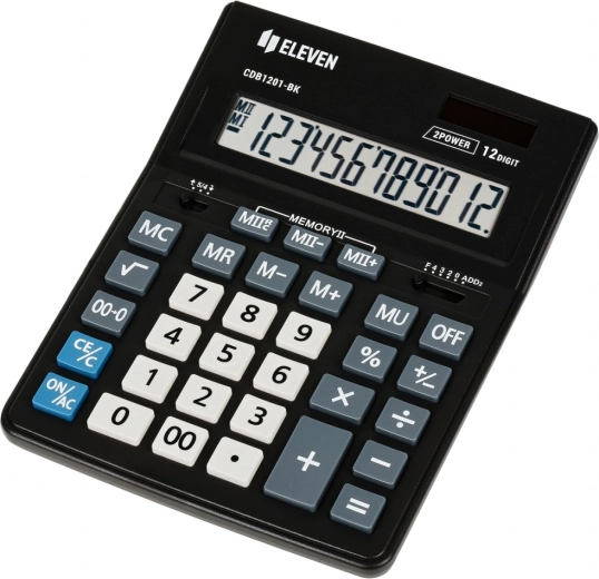 ELEVEN 12-digit calculator, black