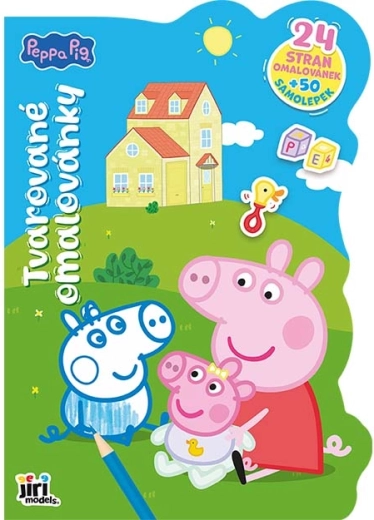 Shaped colouring book Peppa Pig with stickers - 1 piece