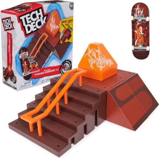 Tech Deck Pyramid Shredder 2.0 модулен fingerboard скейтпарк със скейтборд