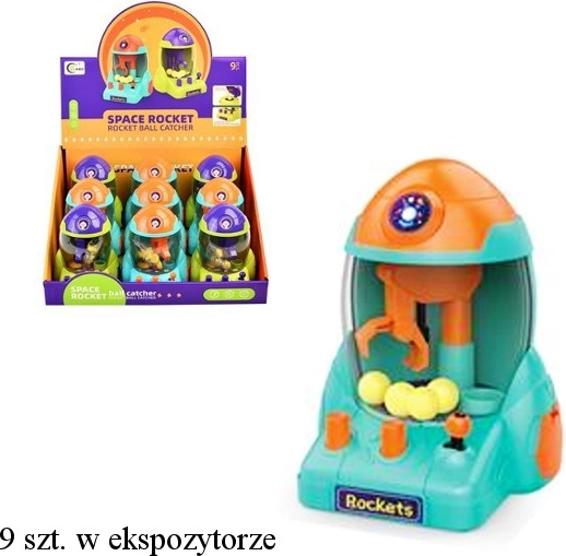 Skill game rocket with balls - 1 piece