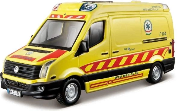 Metal Rescue Vehicles 1:50 – Mixed Vans (24 pcs) Bburago