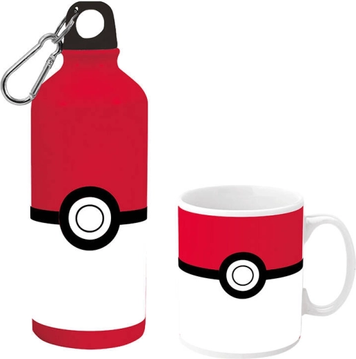 Комплект чаша и бутилка с мотив POKÉMON Poké Ball