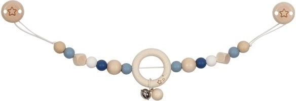 Blue Stroller Chain with Clips