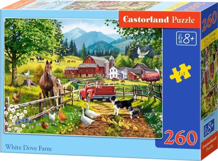 Пъзел Castorland Ферма с бял гълъб, 260 части