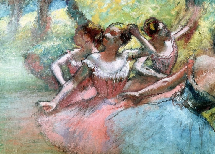 Ravensburger Puzzle Art Collection: Four Ballerinas on Stage (1000 Pieces)