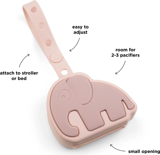 Done by Deer Elphee silicone pacifier case, pink