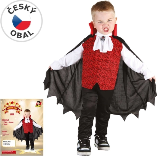 Children's vampire carnival costume, 80–92 cm
