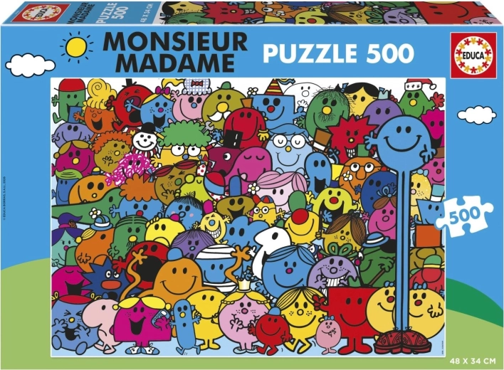 Пъзел Educa Monsieur Madame 500 части