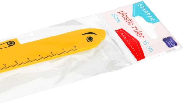 Foil packaging with a hanging tab
