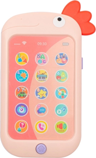 Образователен играчен телефон Baby Mix розов