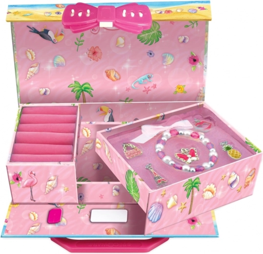 Jewelry Box Suitcase Flamingo