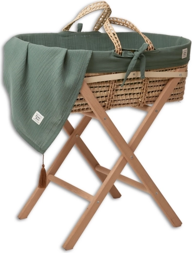 Funnababy complete Moses basket set with accessories Ivy green