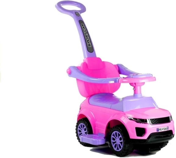 Children’s ride-on with push handle Sport Car – pink