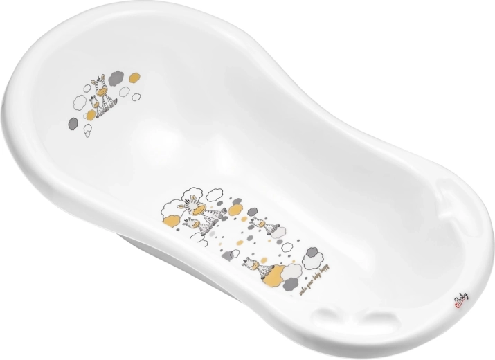 Детска ваничка MALTEX Zebra 84 см – бяла – Сив
