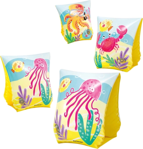 Inflatable swimming armbands with sea motifs 23 × 15 cm INTEX