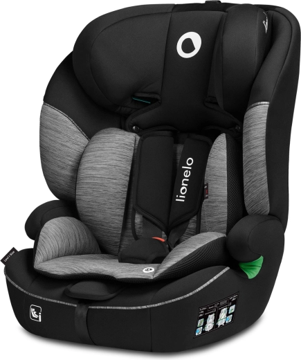 LIONELO Levi One i-Size Car Seat, 76–150 cm, Black Grey