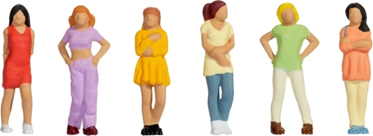 Noch set of girl figures H0 (6 pcs)