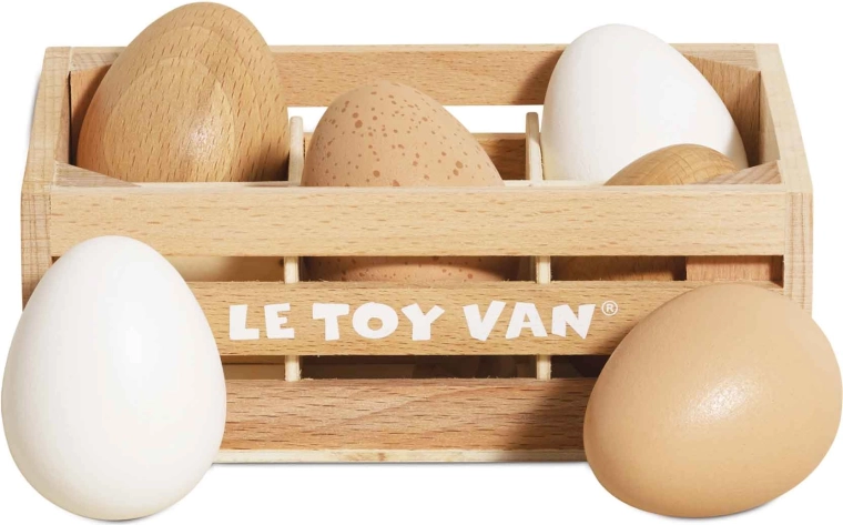 Дървени яйца в щайга Le Toy Van
