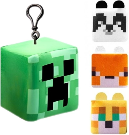 Minecraft плюшено кубче – ключодържател с клипс