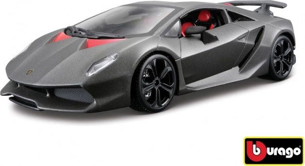 Метален модел на автомобил 1:24 Bburago Lamborghini Reventón, металик сиво