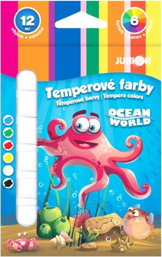 Tempera paints ocean world 6×12 ml set