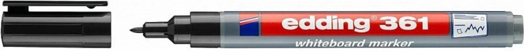 Маркер за бяла дъска Edding 361 черен - 1 брой