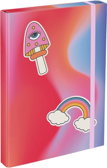 BAAGL A4 Folder for School Notebooks – Rainbow, Red