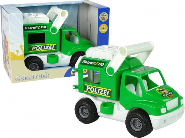 Полицейска кола ConsTruck зелена Polesie