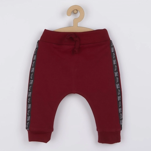 Nicol Races baby sweatpants burgundy