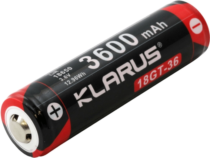 Rechargeable Li-Ion 18650 Battery 3.6 V 3600 mAh KLARUS