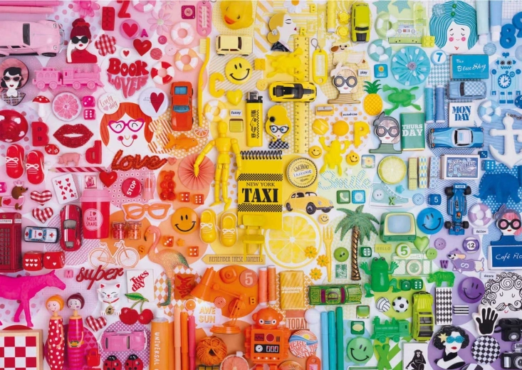 Puzzle Colorful Collage 500 Pieces EDUCA