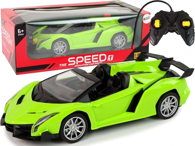 RC спортна кола 1:18 зелена