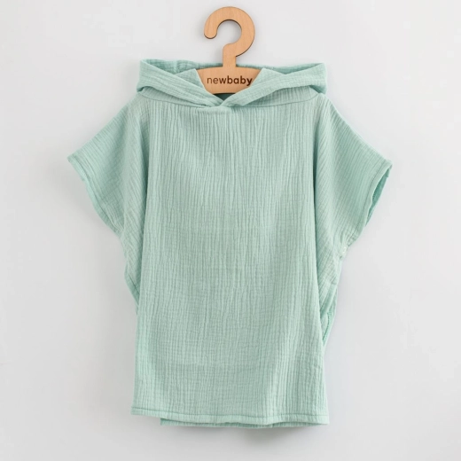 Children’s muslin poncho New Baby Feeling mint 50 cm S
