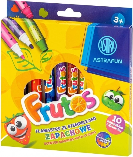 Ароматни флумастери ASTRA Frutos, 10 бр.