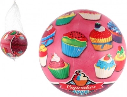 Надуваема топка Cupcakes 23 см в мрежа