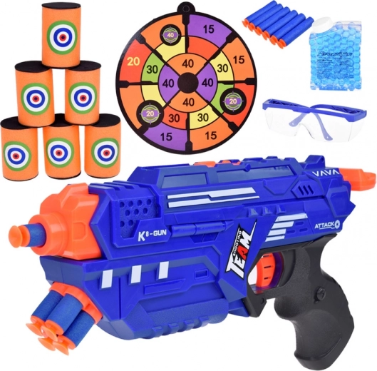 Играчка пистолет SPACE GUN с пяна и гел боеприпаси