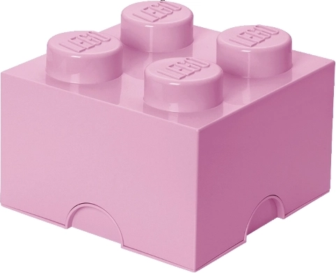 LEGO кутия за съхранение 4 светлорозова