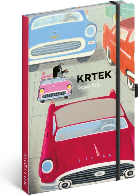 Линован бележник „Къртекът и количката“, 13 × 21 cm