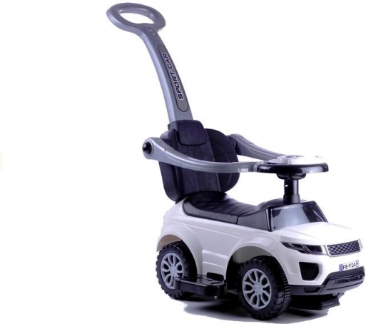 Children's Ride-On with Steering Handle Sport Car White