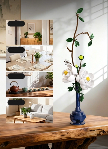 Realistic floral decoration without watering