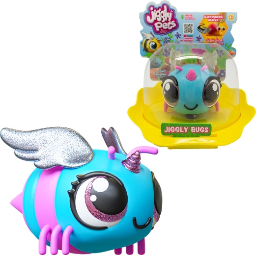 Интерактивна пчеличка синя JIGGLY BUGS EOLO