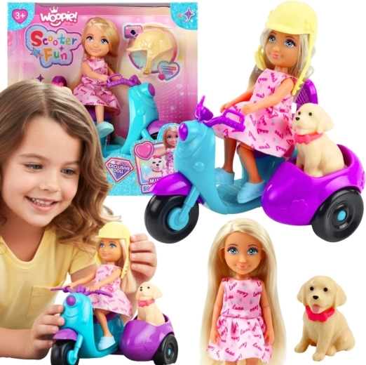 Woopie Royal Ankiki Doll with Scooter and Dog