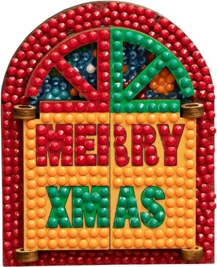 2Kids Toys diamond painting magnet window merry christmas - 1 pc