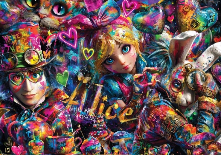 Alice in Graffiti Land Puzzle 2000 pieces BLUEBIRD