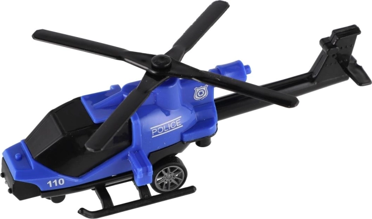 Pull-back police helicopter