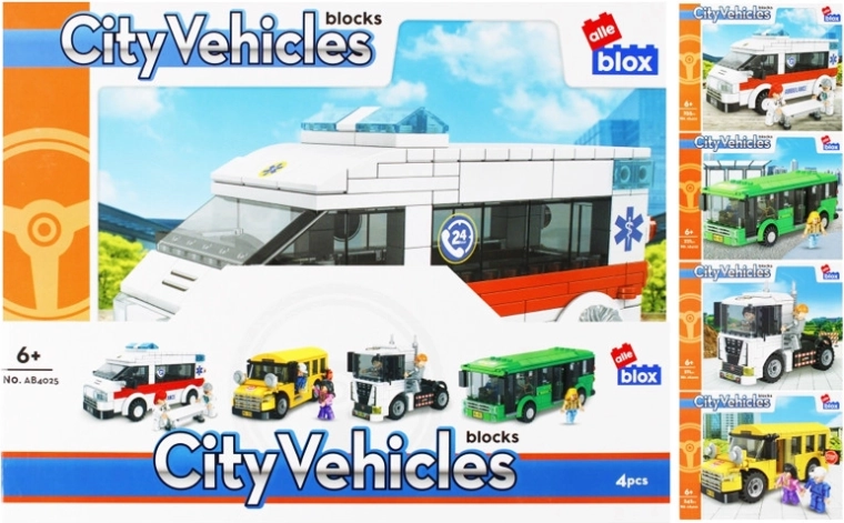 City vehicle building kit – 4 variants