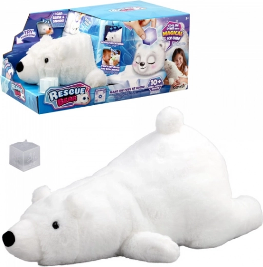 Interactive plush rescue bear with magic ice cube